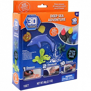 Набор для творчества – формочки и гели из серии 3D Maker Глубоководный мир (3D Magic, 82010)